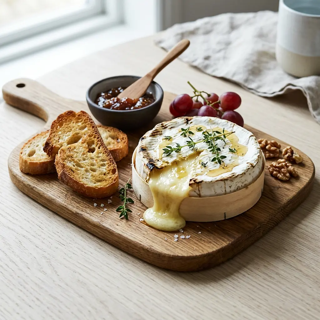 Nuotrauka recepto Brie karšto oro gruzdintuvėje, paruošto karšto oro gruzdintuvėje