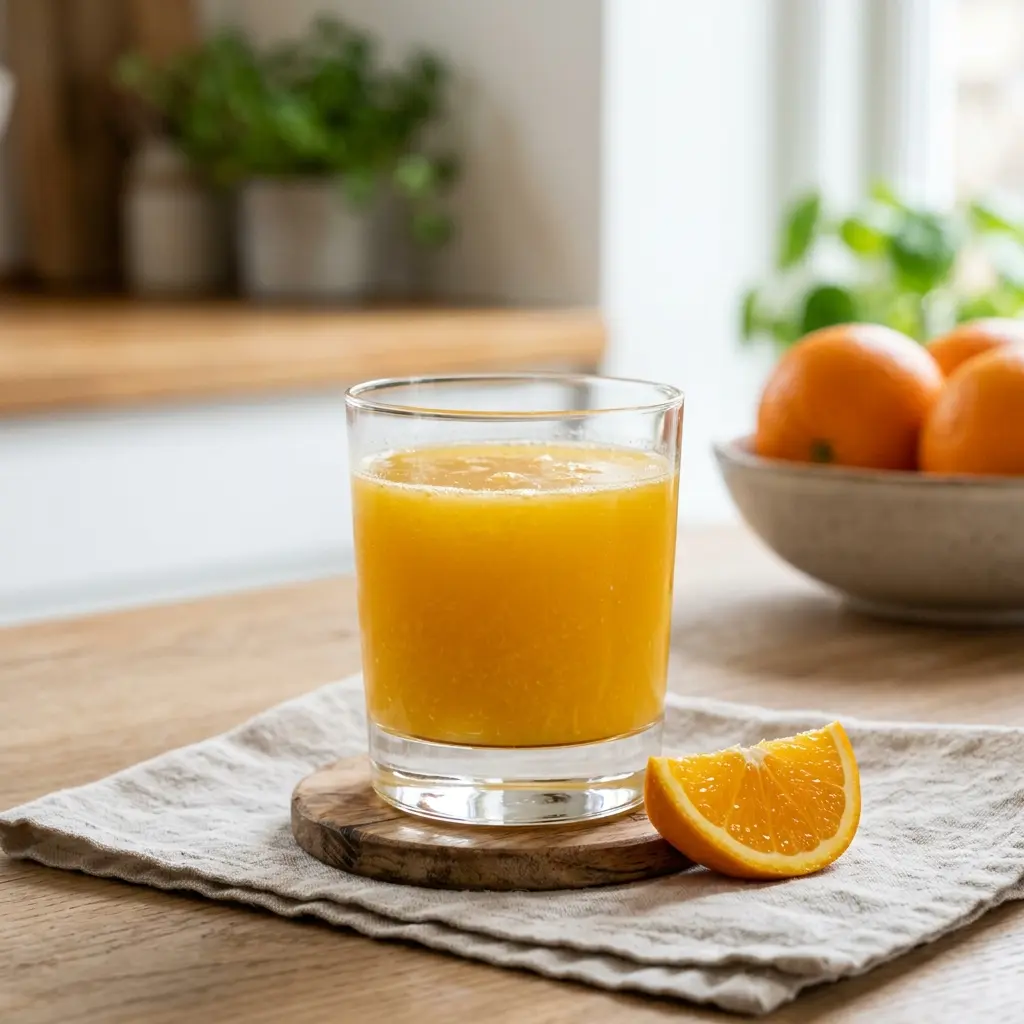 Gėrimo recepto naminės apelsinų sultys nuotrauka