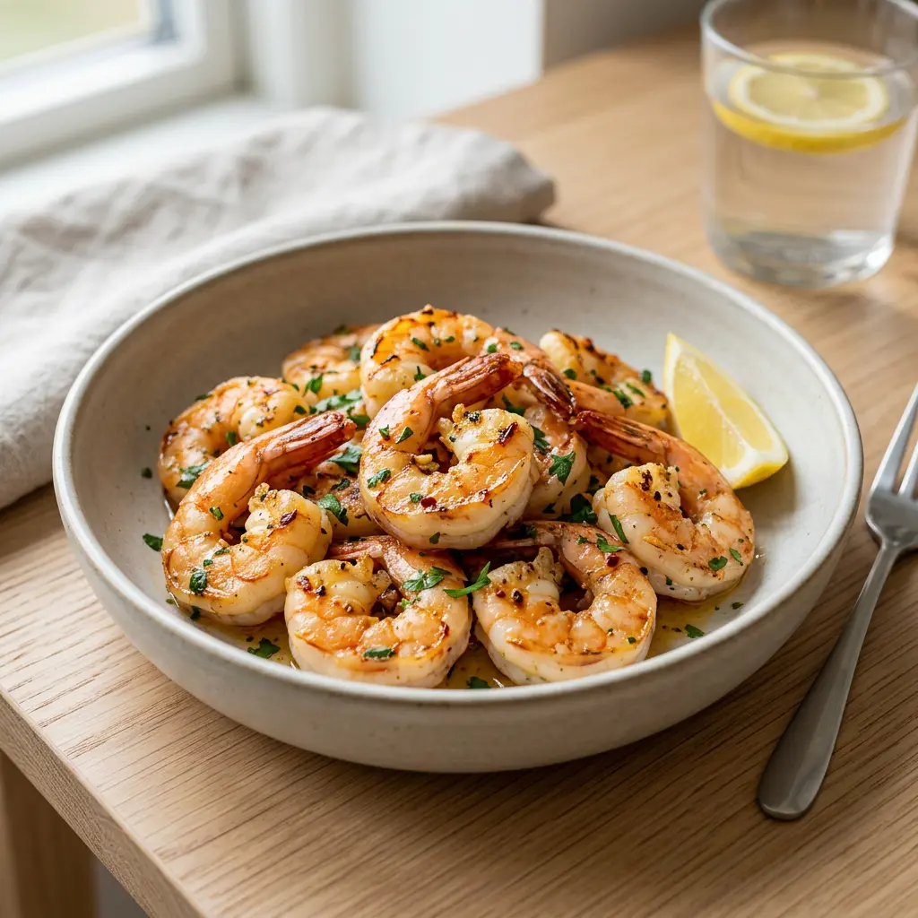 Nuotrauka recepto Scampi krevetės karšto oro gruzdintuvėje, paruošto karšto oro gruzdintuvėje